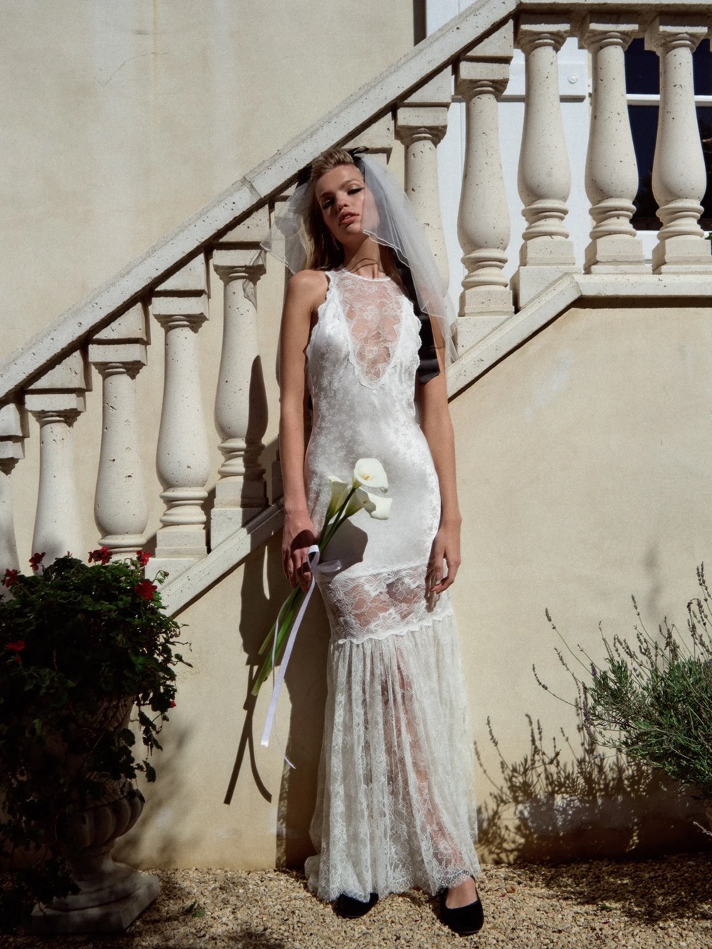 For Love & Lemons Cleopatra Gown NWOT Silk Bridal Wedding Dress Size 4